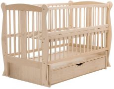 Кровать Babyroom Грация DGMYO-3 маятник, ящик, откидной бок, бук, светлый (натуральный)